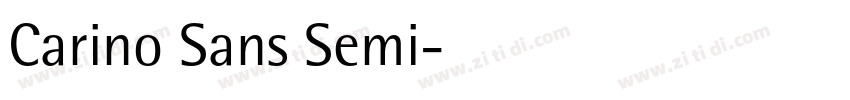 Carino Sans Semi字体转换